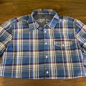 Mens Short Sleeve Button Down